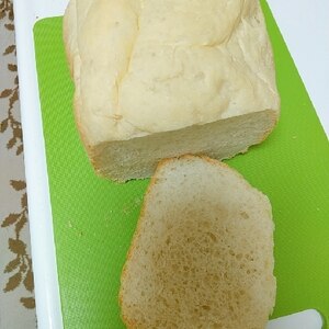 HBでバター無しでふんわり美味しいプレーン食パン